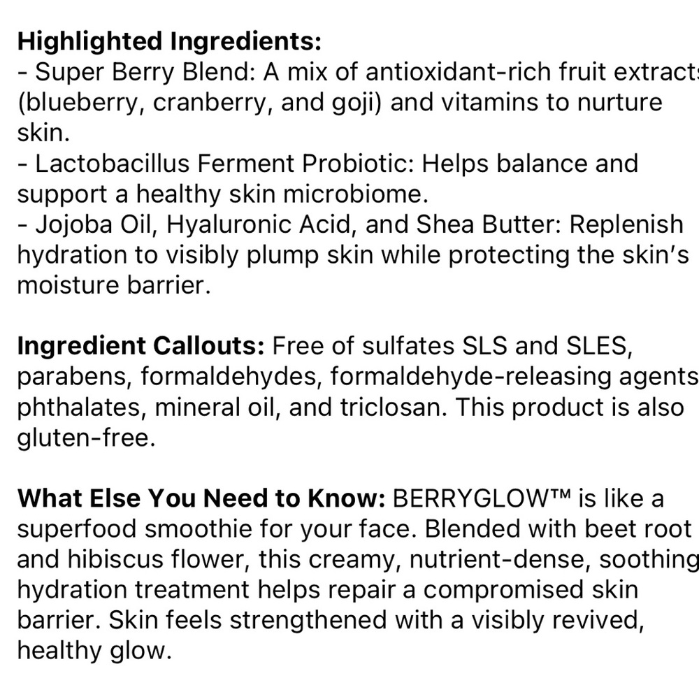GLAMGLOW BerryGlow Probiotic Recovery Mask - Picture 6 of 6